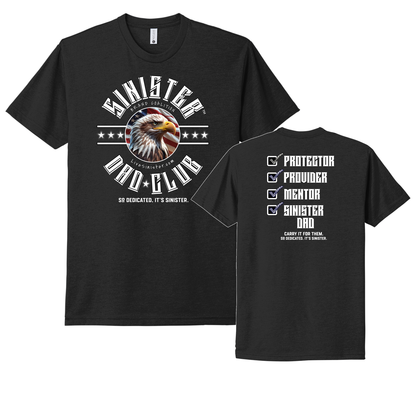 Sinister Dad Checklist Tee - Carry It For Them